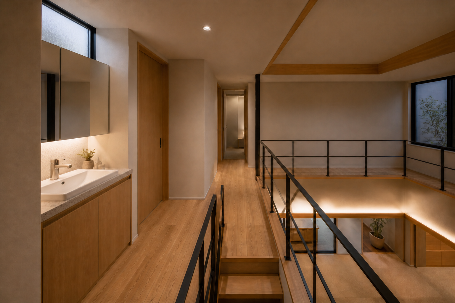 22 upstairs vanity hall