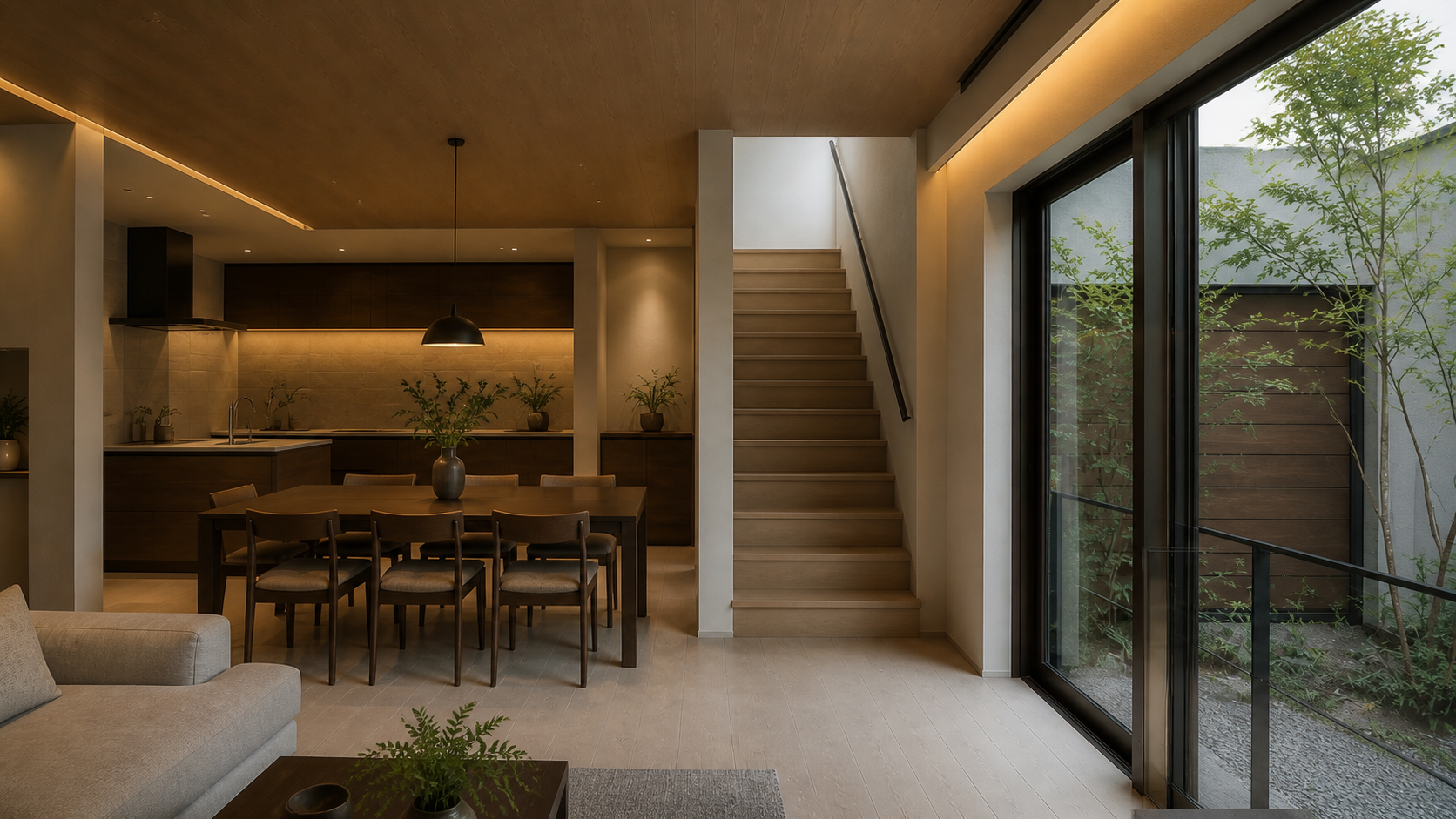 11 single living stair