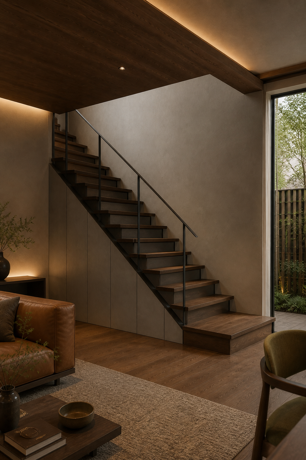 13 living stair lower