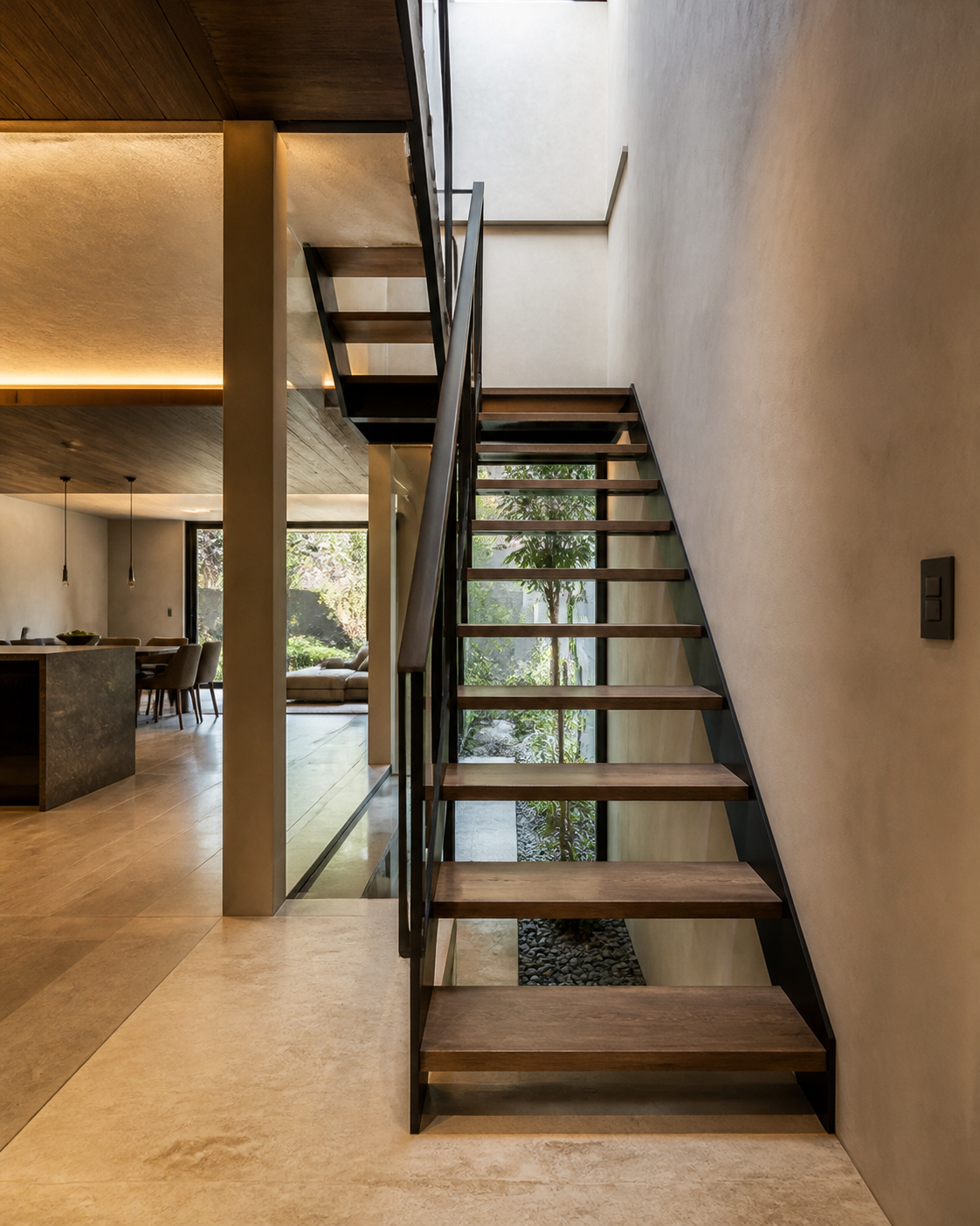 12 single living stair