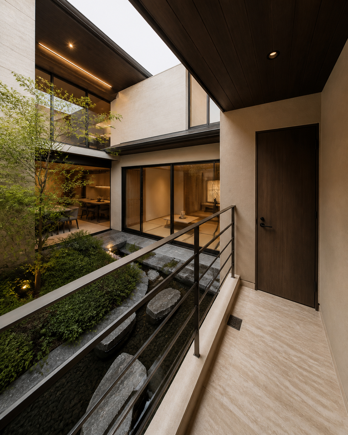 20 balcony water courtyard