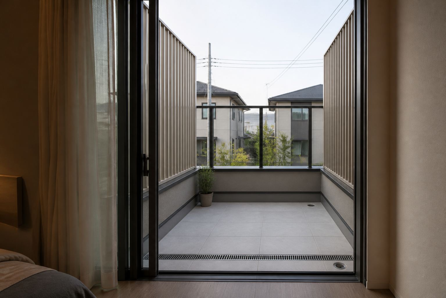 19 screened sleeve balcony