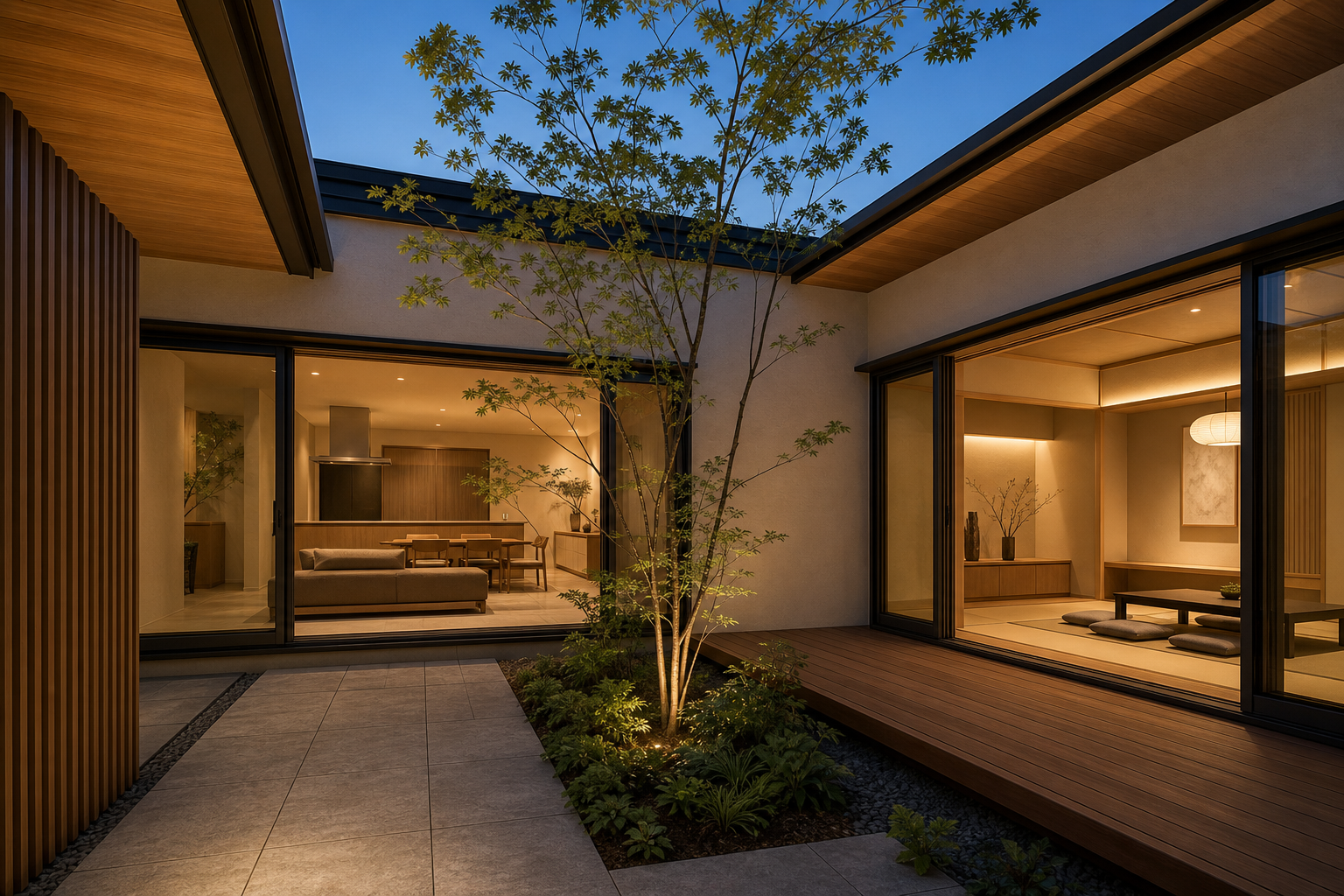 20 courtyard to ldk washitsu
