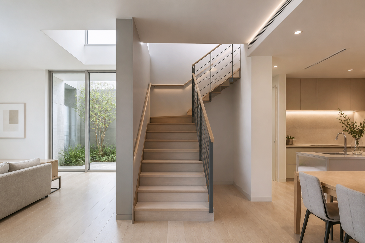 08 living u stair