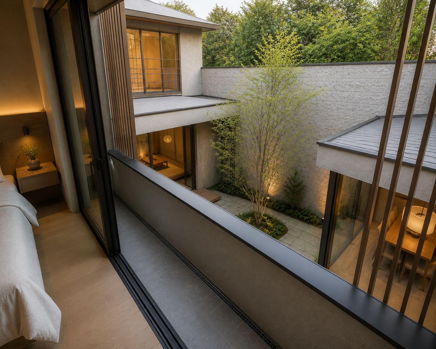 20 balcony court view