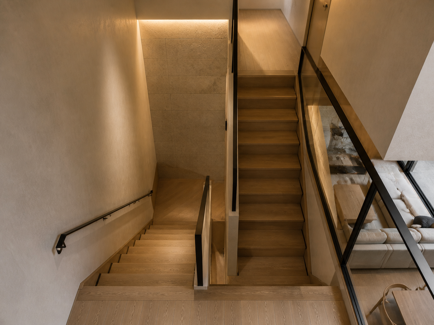 12 single living u stair