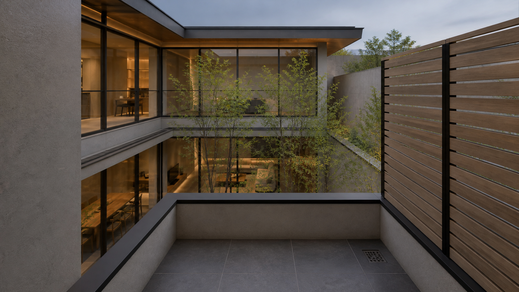 20 balcony courtyard view